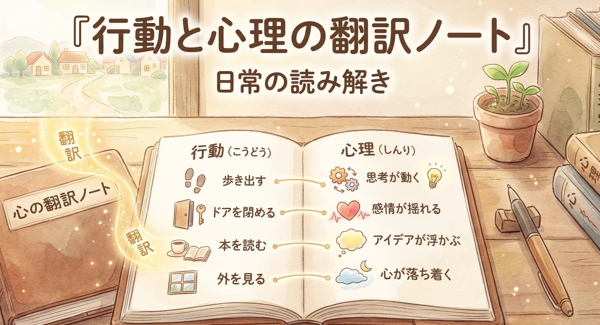 行動と心理の翻訳ノート｜日常の「なぜ？」を心理学で読み解く